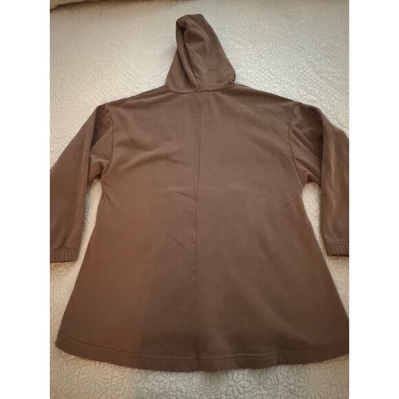 Icyzone Oversized Cozy Hooded Sweatshirt, S, Mocha Mousse. - Picture 2 of 5
